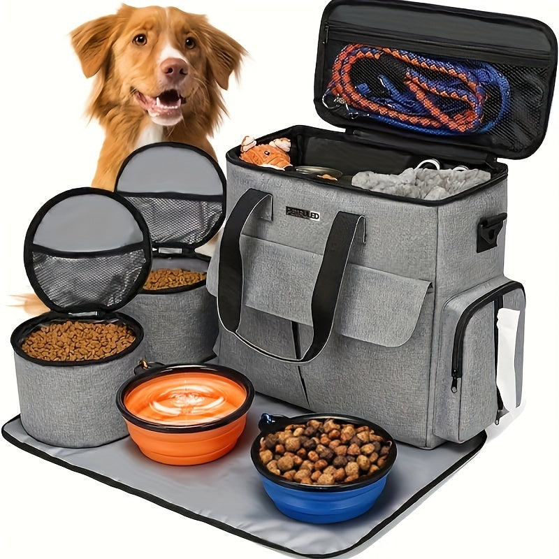 Pet Travel Bag Airline Approved with Bowls & Containers
