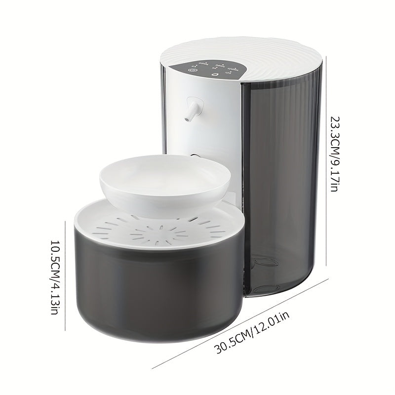 Smart Cat Water Fountain with 3L, USB & Battery