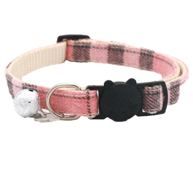 Reflective Cat Collar with Breakaway Buckle and Bell for Kitten Puppy Pet Use