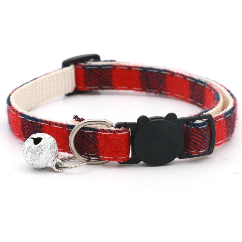 Reflective Cat Collar with Breakaway Buckle and Bell for Kitten Puppy Pet Use