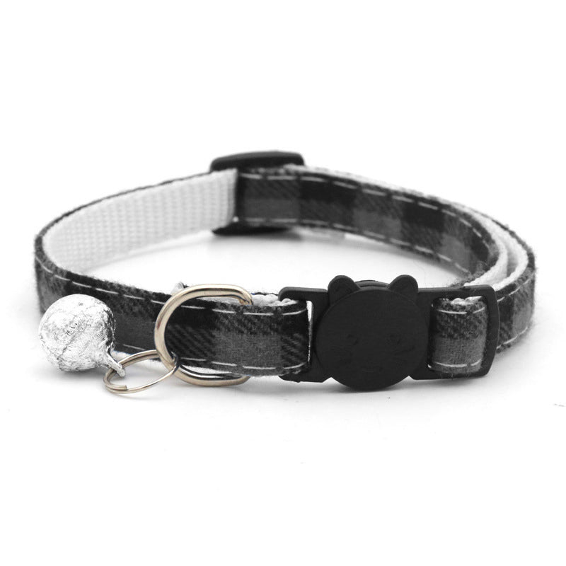 Reflective Cat Collar with Breakaway Buckle and Bell for Kitten Puppy Pet Use