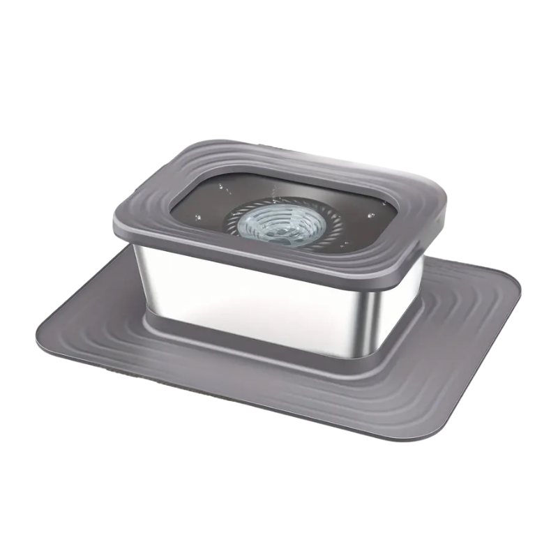Dog Stainless Steel Water Bowl with Mat
